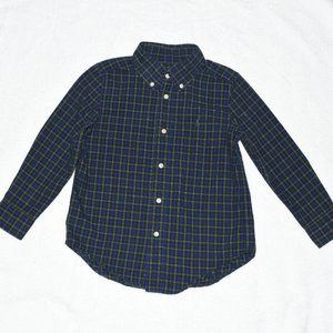 Boys Ralph Lauren Shirt  Dark Blue and White Plaid